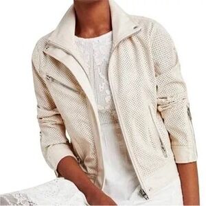 Anthropologie | EUC - BlankNYC - Imelda Perforated Faux Leather Jacket - Size S